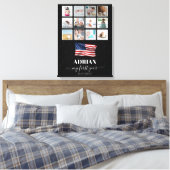 Toile American Flag Baby First Year Photo Collage (Insitu(Chambre))