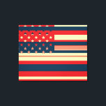 Toile American Flag Pop Art<br><div class="desc">American Flag Pop Art. Design est disponible sur d'autres produits.</div>