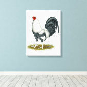 Toile American Game Silver Blue Gamecock (Insitu (Plancher de Bois))
