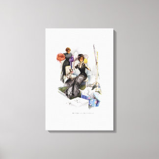 Toile American Girl in France par Harrison Fisher