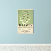 Toile American Guide Series Volume On Illinois. (Insitu (Plancher de Bois))