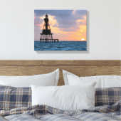 Toile American Shoal Lighthouse, Florida Canvas Imprimer (Insitu(Chambre))