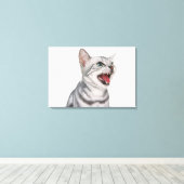 Toile American Shorthair 5 (Insitu (Plancher de Bois))