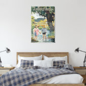 Toile American Steel & Wire Co Fence Pond and Kids (Insitu(Chambre))