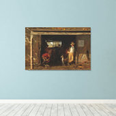 Toile American WildWest Blacksmith et Cowboy (Insitu (Plancher de Bois))