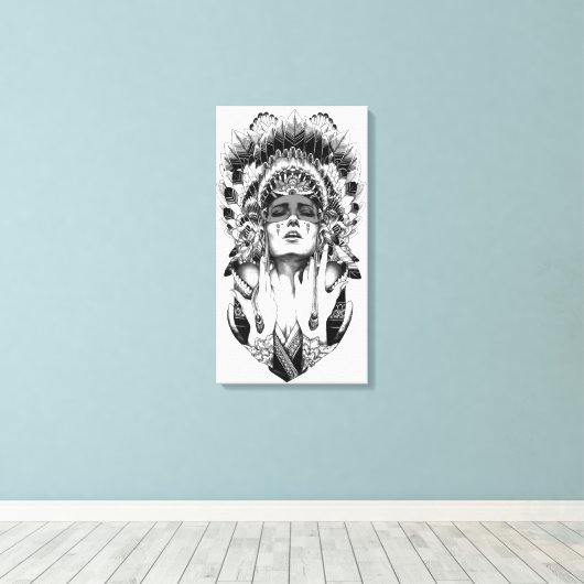 Toile Amérindien (Insitu (Plancher de Bois))