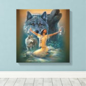 Toile Amérindien (Insitu (Plancher de Bois))