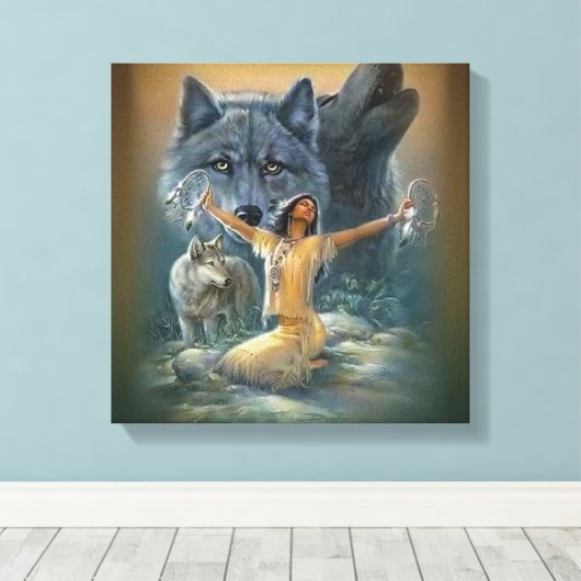 Toile Amérindien (Insitu (Plancher de Bois))