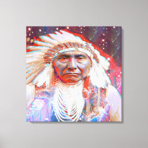 Toile Amérindien Crazy Horse
