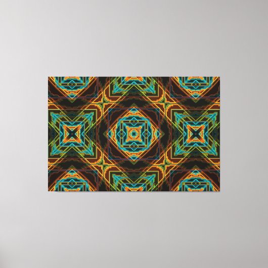 Toile amérindienne moderne 19 enveloppée (Recto)