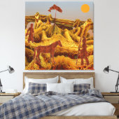 Toile Amérindiens dorés (Insitu(Chambre))