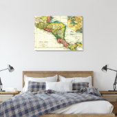 Toile Amérique centraleCarte panoramiqueAmérique central (Insitu(Chambre))