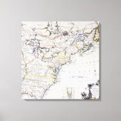 Toile AMÉRIQUE COLONIALE : MAP, c1770 (Recto)