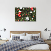 Toile Amérique du Nord. Décorations de Noël sur arbre. 2 (Insitu(Chambre))
