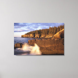Toile Amérique du Nord, États-Unis, ME, La côte rocheuse
