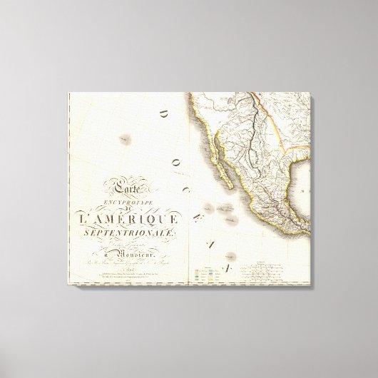 Toile Amérique du Nord Sud (Recto)