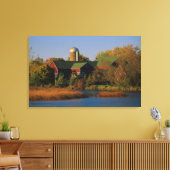 Toile Amérique du Nord, USA, Wisconsin. Barne rouge dans (Insitu(Salon))