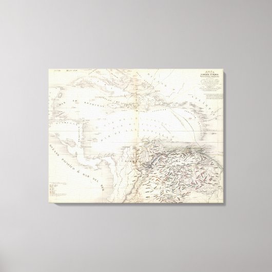 Toile Amérique du Sud, Antilles (Recto)