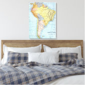 Toile AMÉRIQUE DU SUD : MAP, c1890 (Insitu(Chambre))