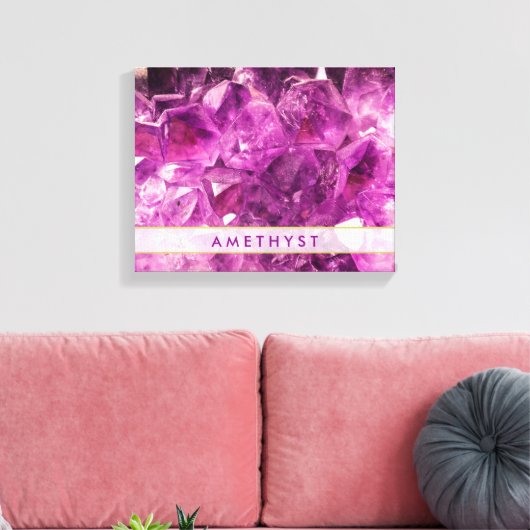 Toile Améthyst Gemstone Image Shiny and Sparkly (Insitu(Salon))