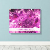 Toile Améthyst Gemstone Image Shiny and Sparkly (Insitu (Plancher de Bois))