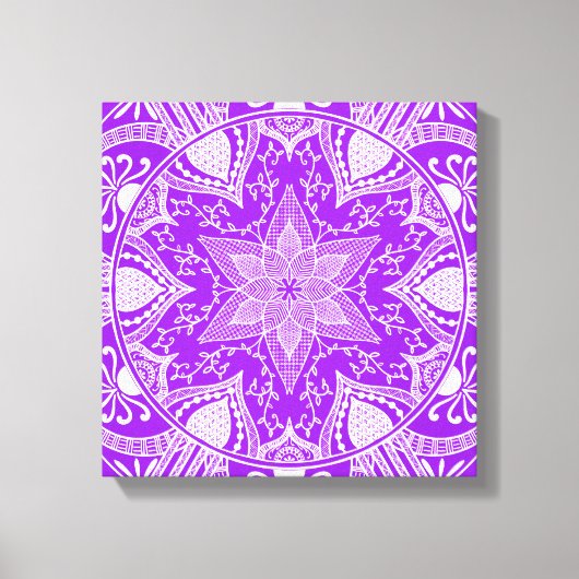 Toile Amethyst Mandala (Recto)
