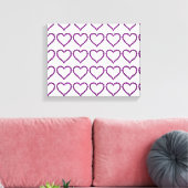 Toile Améthyste Gemstone Coeur pourpre (Insitu(Salon))