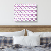 Toile Améthyste Gemstone Coeur pourpre (Insitu(Chambre))