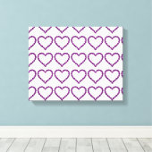 Toile Améthyste Gemstone Coeur pourpre (Insitu (Plancher de Bois))