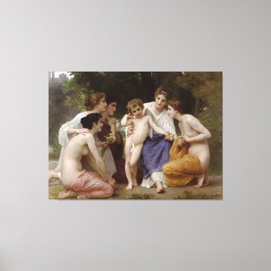 Toile Amiration de Bouguereau (L'admiration) (1867) (Recto)