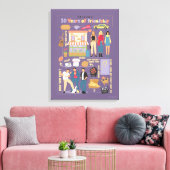 Toile AMIS™ | 30 ans d'amitié (Insitu(Salon))