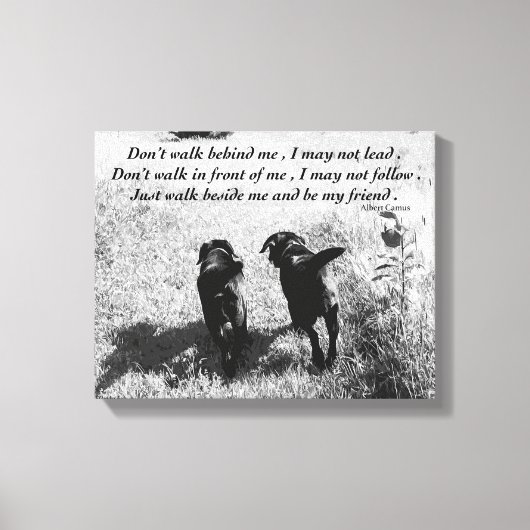 Toile Amis - Black Lab (Recto)