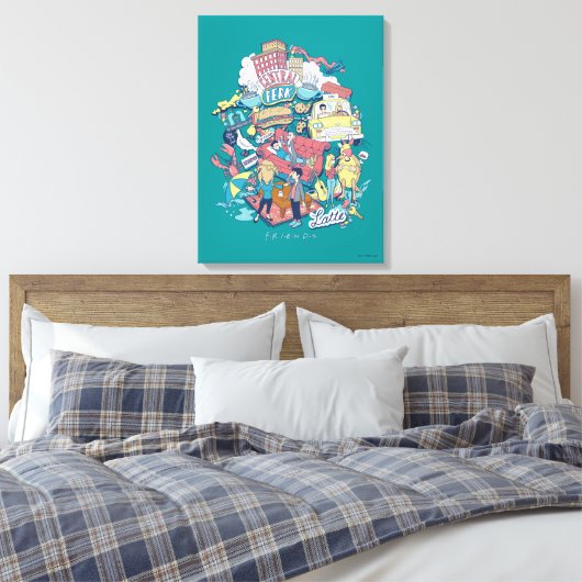 Toile AMIS™ | Collage de dessin (Insitu(Chambre))