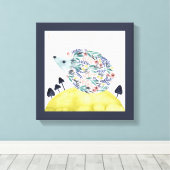 Toile Amis de Clementine | Cochon de couverture d'art po (Insitu (Plancher de Bois))