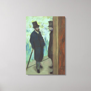 Toile Amis d'Edgar Degas au théâtre