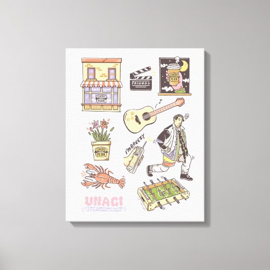 Toile AMIS™ | Graphique d'icônes de dessin (Recto)