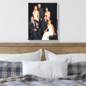 Toile AMIS™ | Groupe en noir et blanc (Insitu(Chambre))