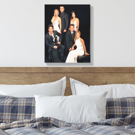 Toile AMIS™ | Groupe en noir et blanc (Insitu(Chambre))
