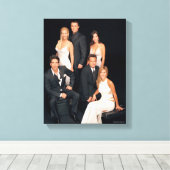 Toile AMIS™ | Groupe en noir et blanc (Insitu (Plancher de Bois))