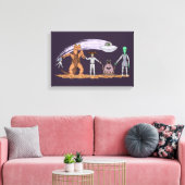 Toile Amis malgré les différences (Insitu(Salon))