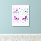 Toile Amis Papillons (Insitu (Plancher de Bois))