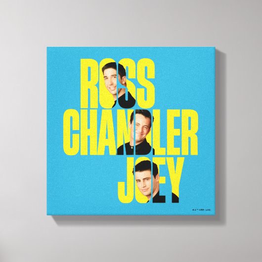 Toile AMIS™ | Ross, Chandler et Joey (Recto)