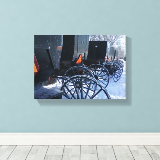 Toile Amish Carts (Insitu (Plancher de Bois))