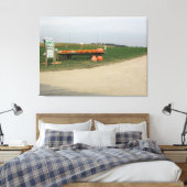 Toile Amish Citrouille Patch Farm Photographie Mur Art (Insitu(Chambre))