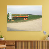 Toile Amish Citrouille Patch Farm Photographie Mur Art (Insitu(Salon))