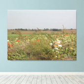 Toile Amish Citrouille Patch Farm Photographie Mur Art (Insitu (Plancher de Bois))