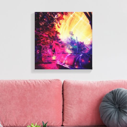 Toile Amish Horse et Buggy Fun Art numérique (Insitu(Salon))