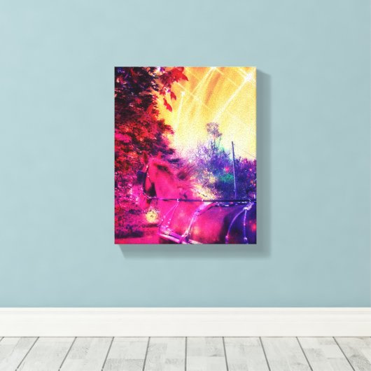 Toile Amish Horse Fun (Insitu (Plancher de Bois))