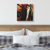 Toile Amish Horse Grunge (Insitu(Chambre))