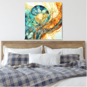 Toile Ammonite Gem Fossil Canvas (Insitu(Chambre))